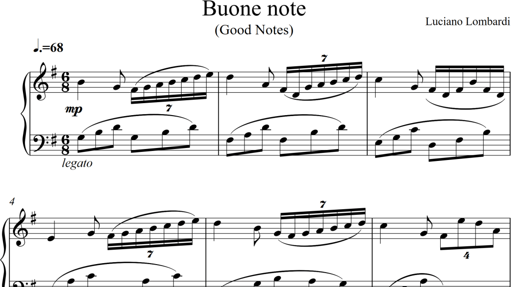 Buone note - Luciano Lombardi