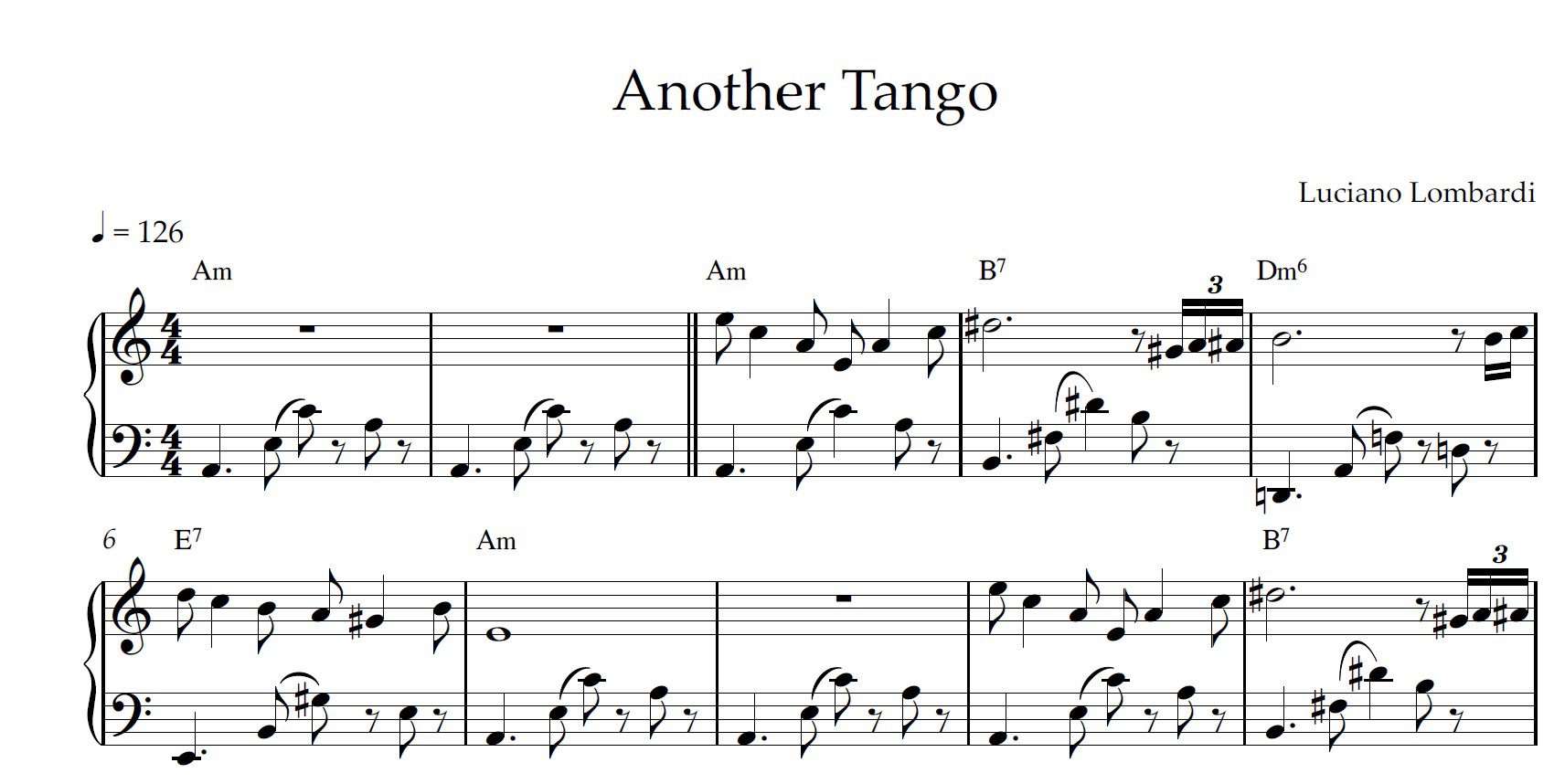 Another Tango (Piano) - Luciano Lombardi